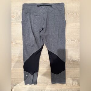 Lululemon Athletica Gray and Black Leggings